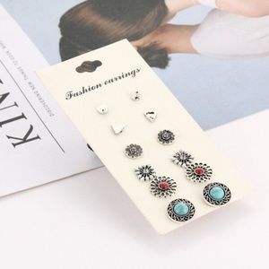 6-Sets antique style Earrings